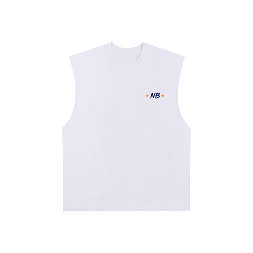 JUST FOR FUN - Raw Edge Cotton Tank Top